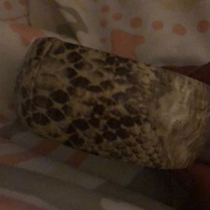 Faux snake skin bracelet